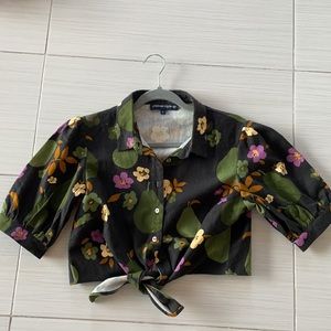 Princess Highway Pear & Flower Crop top